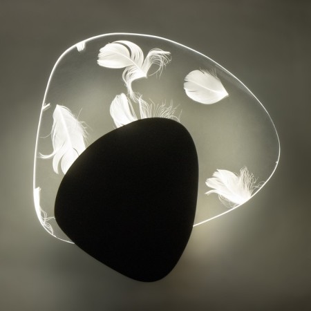 Bra "Paulina" LED 5W black 24.5x23.5x3.5cm-4