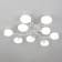 Ceiling chandelier Citilux "Florida" CL148190, 92x92x14.5 cm, 9x60W, E14, white color