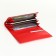 Women's wallet on magnets, red color