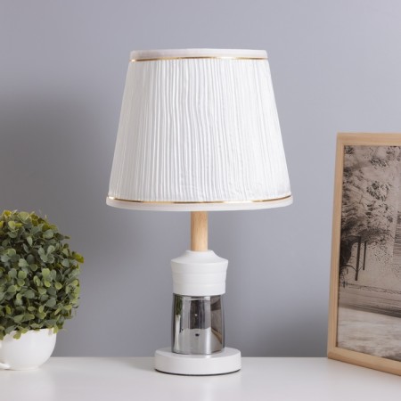 Table lamp "Louise" 1x40W E27 1x5W LED black/smoky 25x25x43cm