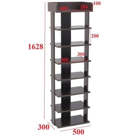 Stellage Nord No. 6, 500x300x1628, Wenge-1