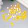 Decor for creativity "Fluorescent rhinestones. Yellow -orange" set of 60 pcs SS20 - 4.6 mm
