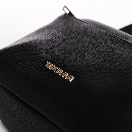 Women's bag over the shoulder Textura, small size, black color-7