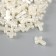 Beads for creativity plastic "Pearls" set of 50 pcs white 1.6x1.2x0.5 cm