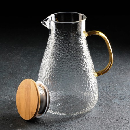 Set for drinks made of glass Magistro "Eco. Sarah ", 5 items: a jug 1.8 l, 4 circles 300 ml-3