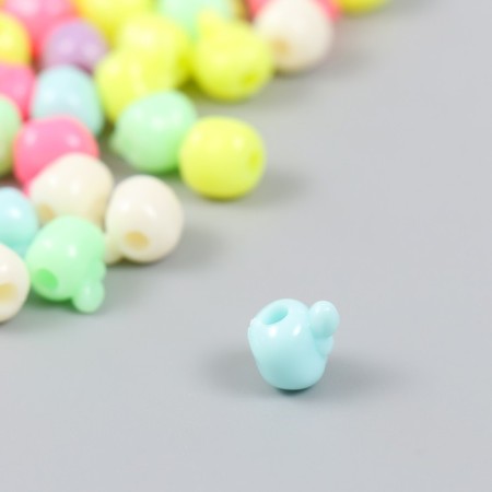 Beads for creativity plastic "Color apple with leaves" mix set 20 grams 0.7x0.8x0.9 cm 96149-1