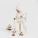 Knitted Knitty Children's Minaku, white color, height 74-80 cm