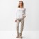 Pajamas female, white/gray color, size 42-44