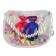 Children's bag on the valve, 6x12x16 cm, adjustable belt, white mix