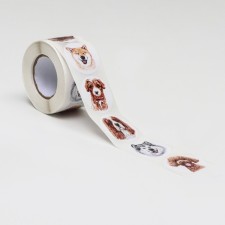 Stickers in the roll 