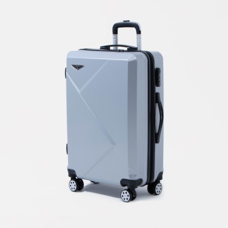 Middle suitcase 24 ", code castle, silver color