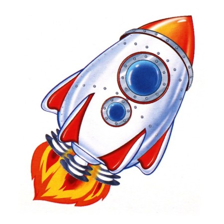 A set of cards. Counting material. Rocket, astronaut. 20 cards-1
