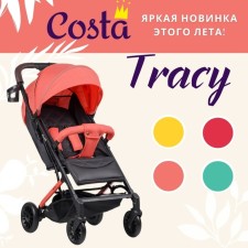Walking stroller Farfello Costa Tracy, color Living Coral