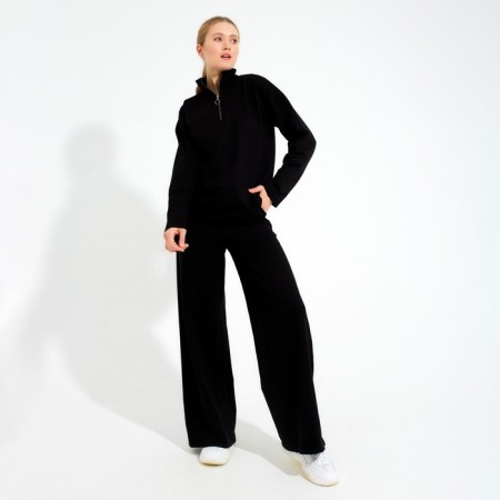 Costume (jumper, trousers) minku: casual collection color black, size 42
