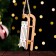 Christmas tree decoration "Salad", white, 10x4.5x2.5 cm, MDF