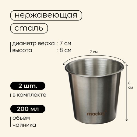 Tourist dishes Maclay, set: pan, pan, kettle, 2 glasses, devices, carbine-7