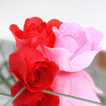 Soap roses, colored shades, set of 12 pcs.-3