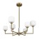 Freya FR5373CL-06BS Tender ceiling lamp, 690x690x680 mm, G9, 6x40W, brass color