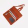 Women's wallet on the button, redhead color