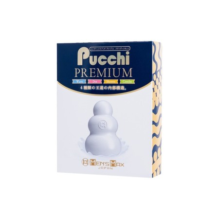 A set of unrealistic masturbators Mensmax Pucchi Premium, TPE, white color, 6.5 cm-1