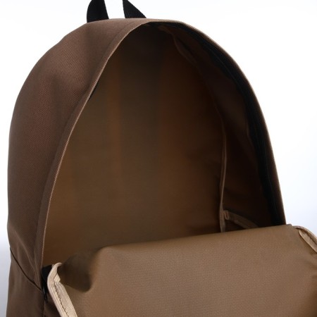 Sports backpack from textiles on lightning, textura, 20 liters, beige/burgundy color-3
