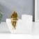 Souvenir brass, quartz "abstraction. Man in a cloak, sits on the mountain" 13x7x15 cm