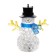 Night Snowman LED 1W RGB 3HLR44 Transparent 8x8x10cm Risalux