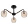 Small chandelier 3x60W E27, black 59x59x30 cm
