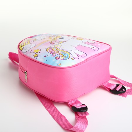 Baby backpack on lightning, "chosen", pink color-3