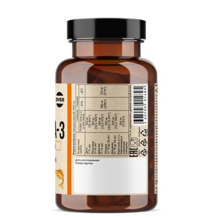 Omega-3 35% Overvit, 60 capsules weighing 1400 mg-1