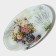Glass Serving shares "Spring Romance", Ovalnaya, 24.5 × 15 × 2 cm