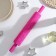 Skalka confectionery "Rosary", 39 cm, working part 25 cm, textured, pink color