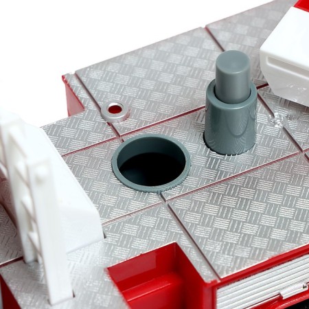 Radio -controlled machine "Fire Guard", light and sound, shoots water, 1:16, works from the battery-6