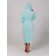 Women's robe with a hood, size 50, color menthol