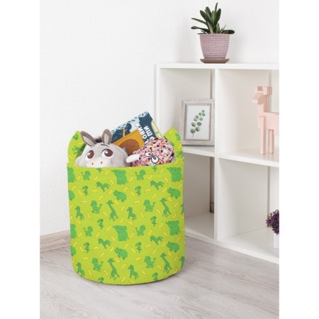 Basket for toys "Jungle name, size 35x35 cm