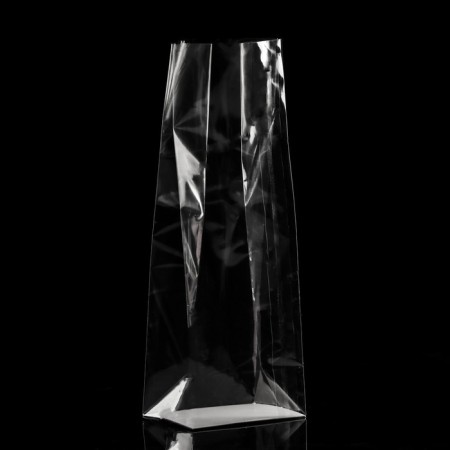 Package with a hard bottom, 14 x 14 x 45 "Transparent"