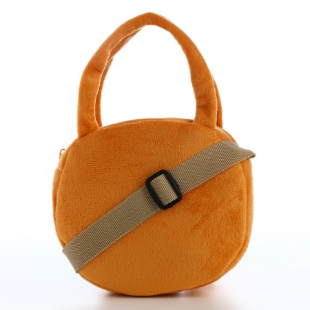 Children's bag with a zipper "chosen", brown color-1