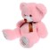 Soft toy "Bear Toptyka", pink color, 70 cm