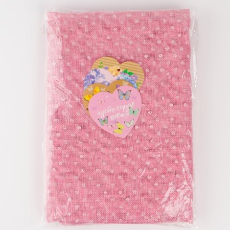Packaging burlap with “from all heart” with postcards, 0.5 x 4 m-2