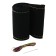 Cartage steering, 38 cm, suede, anti -slip, black