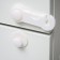 Set of locks for cabinet doors, 3 pcs., White color