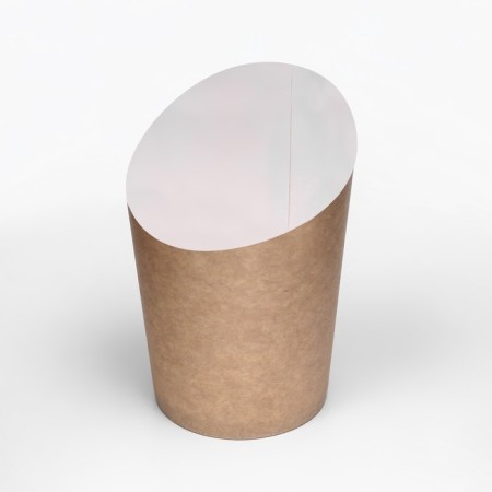 Packaging for potatoes FRI, white craft, 11 x 8 x 6 cm, set 50 pcs.-1