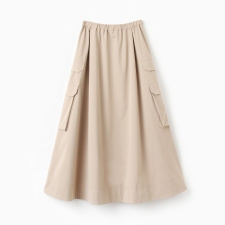 Women's skirt with Minaku pocket: safari beige color, rn 48-9
