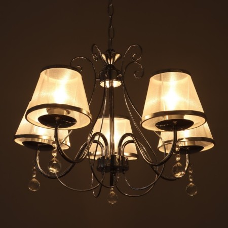 Chandelier 2425/5 E27 40W chrome 52x52x32-60 cm Bayerlux-3