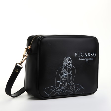 Women's bag over the shoulder Textura, small, black color-2