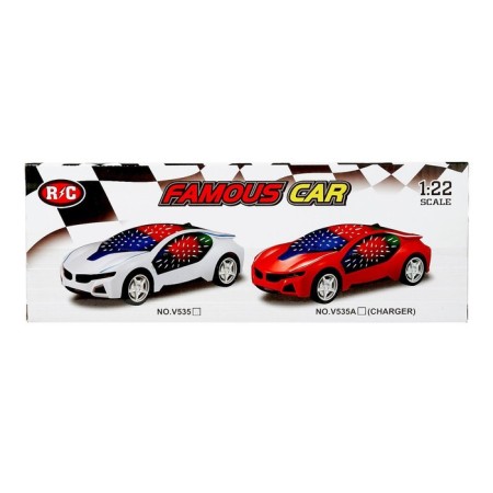 Radio -controlled "coupe", light, works from batteries, mix-6
