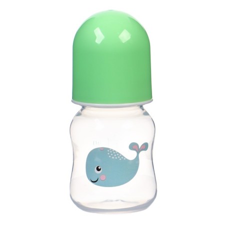A bottle for feeding, a classic throat, 60 ml., From 3 months., Green color-2