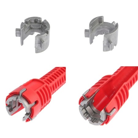 Plumbing key 6 in 1 tundra, insert 21-23-27 mm, housing 28 and 52 mm, 250 mm-4