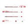 Gel pen Erichkrause G-Point, red ink, node 0.38 mm, letter line length 500 meters