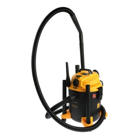 Denzel LVC20 construction vacuum cleaner, 1400 watts, 20 l, 3 m hose, carcinchronization socket